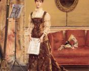 阿尔弗雷德 史蒂文斯 : Lady with a Harp